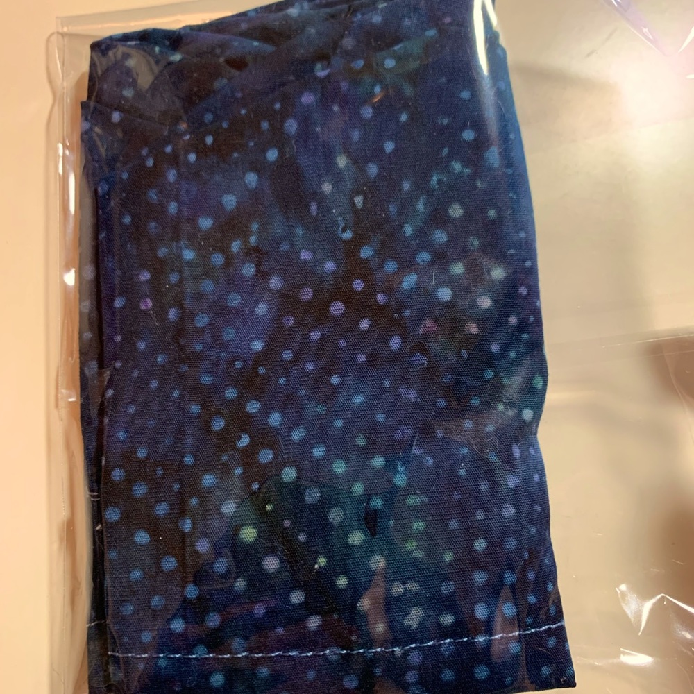 Blue Watercolor Scrub Cap